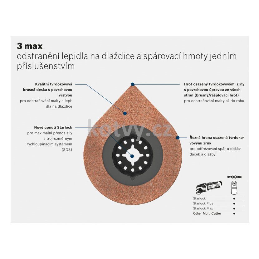 Odstraňovač malty AVZ 70 RT4 RIFF STARLOCK
